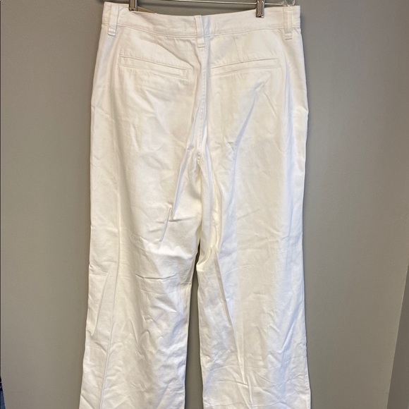 Madewell White Flare Wide Leg Jeans Textured Denim - Picture 7 of 9